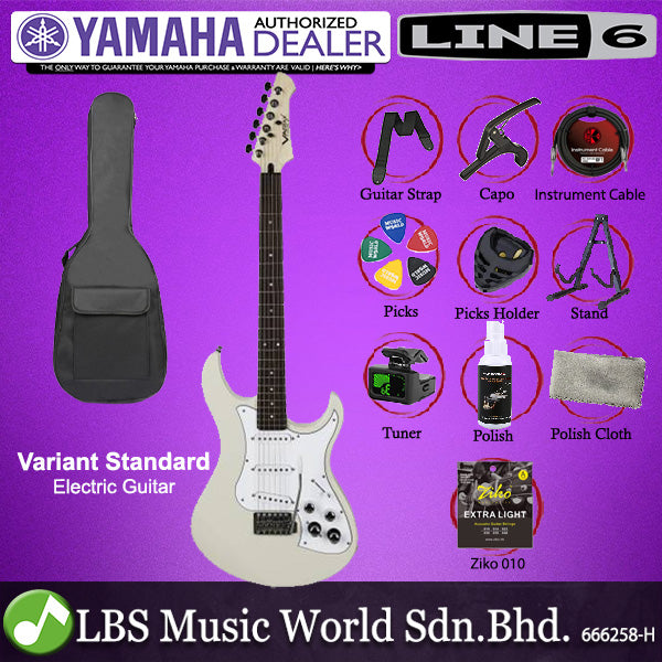 Line 6 Variax Standard Electric Guitar with SSS Pickup , Rosewood Fingerboard and Tremolo - Black