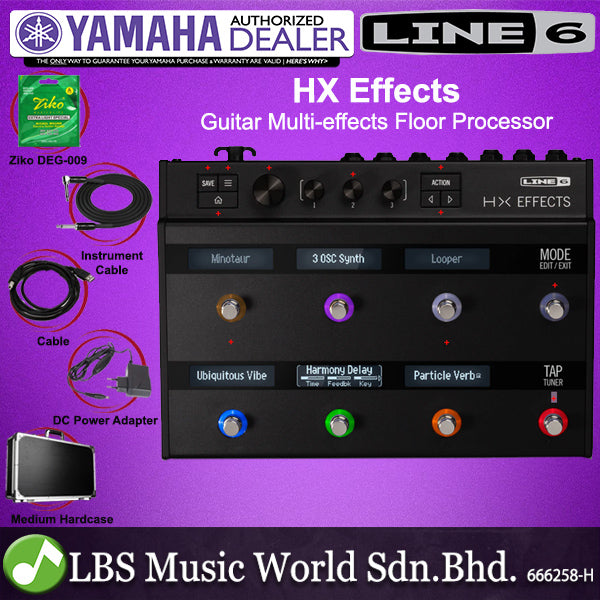 Line 6 HX Effects Electric Guitar Multi Effects Floor Processor Pedal with 8 Capacitive Sensing Footswitches