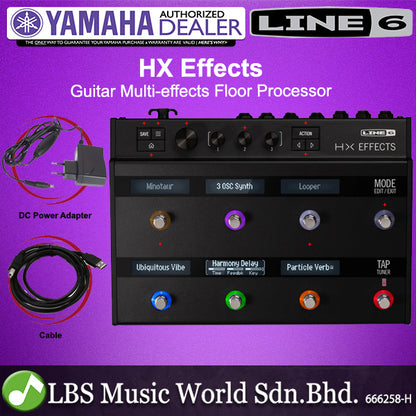 Line 6 HX Effects Electric Guitar Multi Effects Floor Processor Pedal with 8 Capacitive Sensing Footswitches