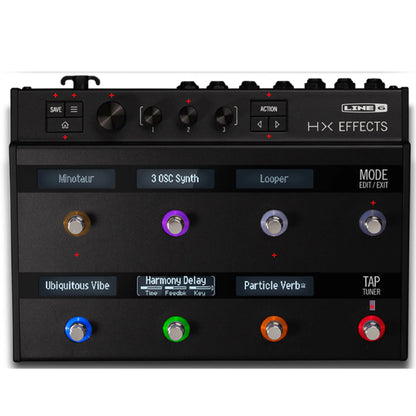 Line 6 HX Effects Electric Guitar Multi Effects Floor Processor Pedal with 8 Capacitive Sensing Footswitches