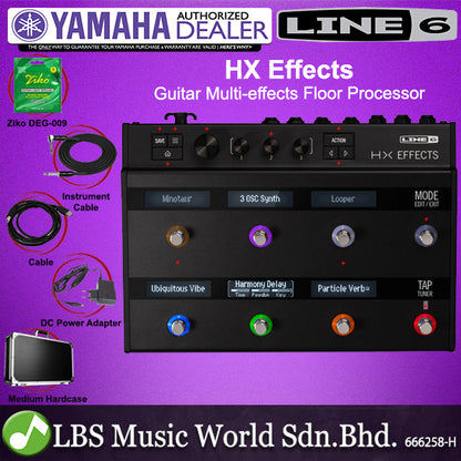 Line 6 HX Effects Electric Guitar Multi Effects Floor Processor Pedal with 8 Capacitive Sensing Footswitches