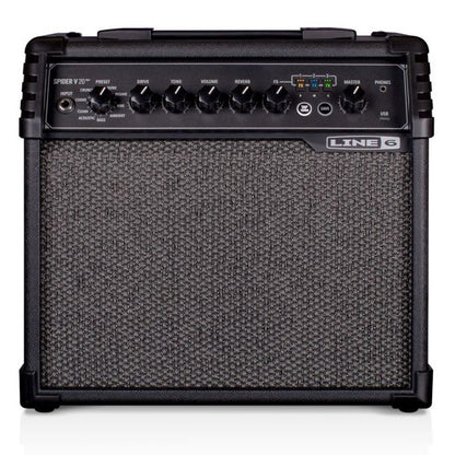 Line 6 Spider V 20 MkII 20 Watt 1X8 Inch Modeling Combo Electric Guitar Amplifier with 200 Amp Preset (V20)
