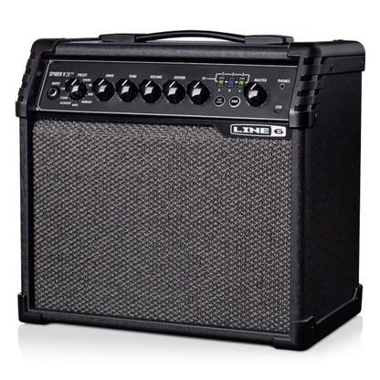 Line 6 Spider V 20 MkII 20 Watt 1X8 Inch Modeling Combo Electric Guitar Amplifier with 200 Amp Preset (V20)