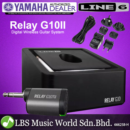 Line 6 Relay G10II Digital Wireless System with Rechargeable Battery for Guitar and Bass (G10 II)