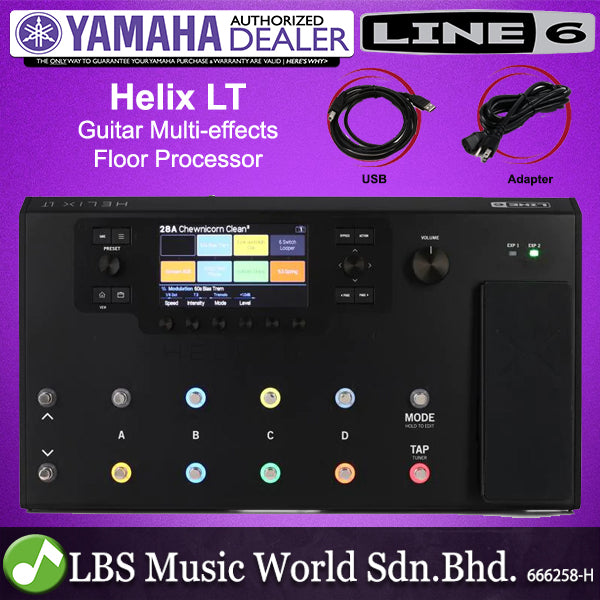 helix lt pedal Line 6 Helix LT Electric Guitar Multi Effects Processor Pedal with Amp – LBS Music World