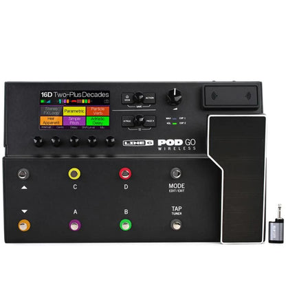 Line 6 POD GO Wireless Guitar Multi Effects Pedal Floor Processor and Amp Modeler with Relay G10TII