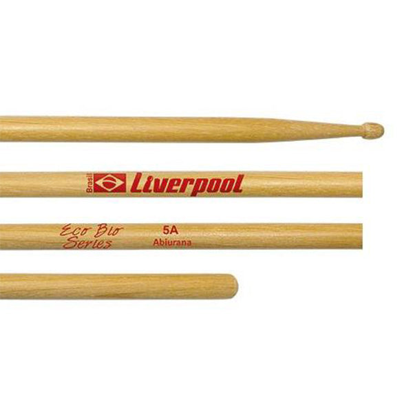 Liverpool Drumstick Eco Bio Series Abiurana Wood Tip Drum Stick - EB 5AM 5BM 7AM Fus