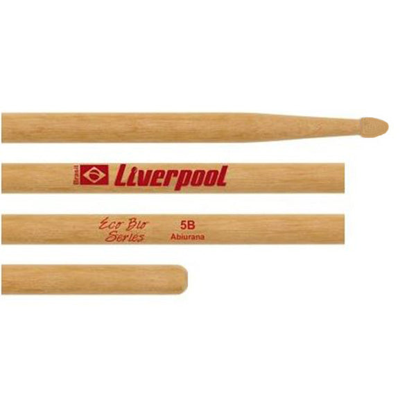 Liverpool Drumstick Eco Bio Series Abiurana Wood Tip Drum Stick - EB 5AM 5BM 7AM Fus