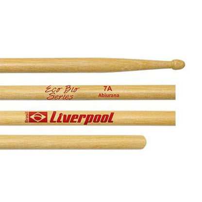 Liverpool Drumstick Eco Bio Series Abiurana Wood Tip Drum Stick - EB 5AM 5BM 7AM Fus