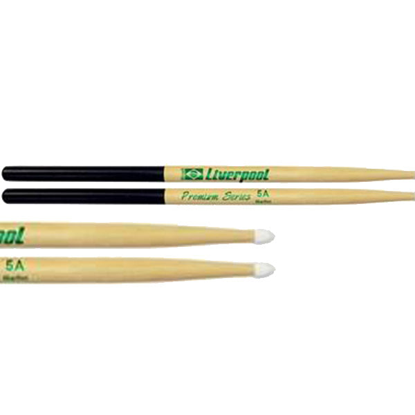Liverpool PL Drumstick Premium Natural Line Series Marfim Wood Nylon Tip Drum Stick - PL 5AN 7AN
