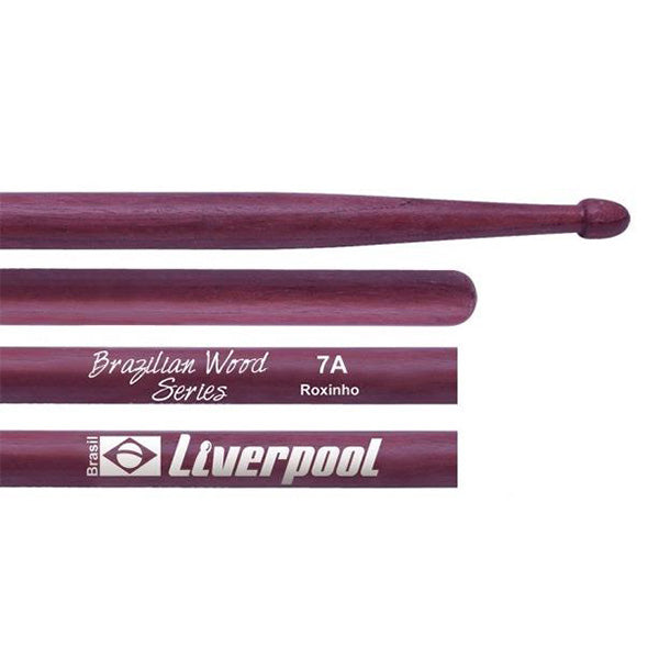 Liverpool Drumstick Brazillian Roxinho Wood Series Wood Tip Drum Stick - BW 5AM 7AM