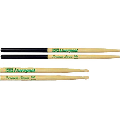 Liverpool PL Drumstick Premium Natural Line Series Marfim Wood Tip Drum Stick - PL 5AM 7AM