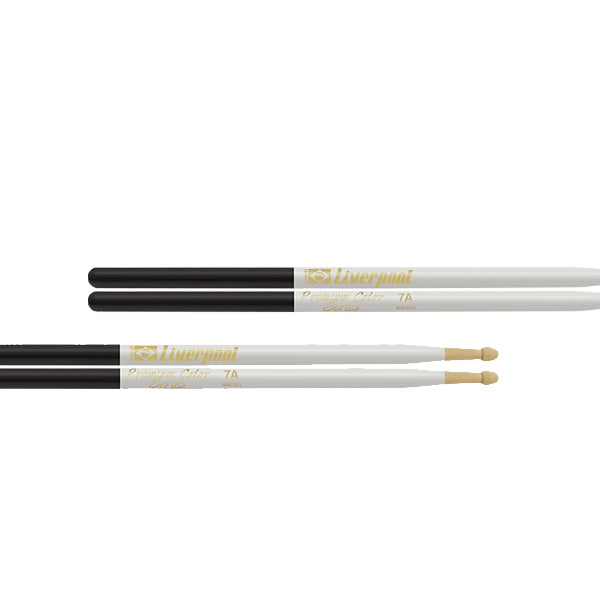 Liverpool Drumstick Premium Color Series Marfim Wood Tip Branca Drum Stick - PC 5AMB 7AMB