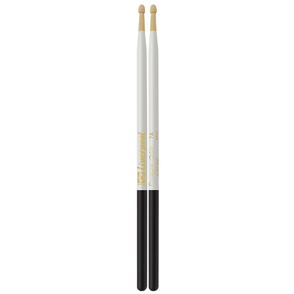 Liverpool Drumstick Premium Color Series Marfim Wood Tip Branca Drum Stick - PC 5AMB 7AMB