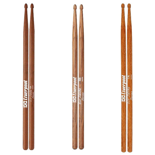 Liverpool Drumstick Eco Jatoba Wood Tip Series Drum Stick - EJ 5AM 5BM 7AM