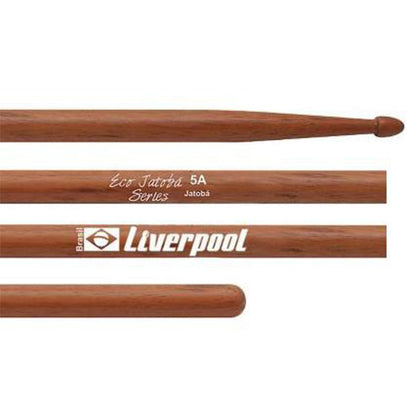 Liverpool Drumstick Eco Jatoba Wood Tip Series Drum Stick - EJ 5AM 5BM 7AM