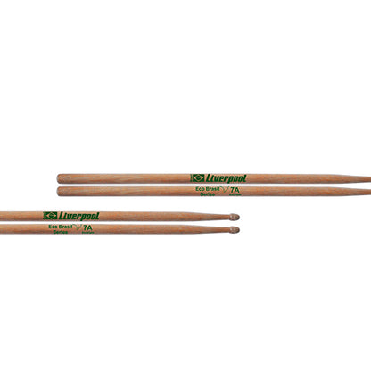 Liverpool Drumstick Eco Brasil Series Eucalyptus Wood Tip Drum Stick - LEBRA 5A 7A