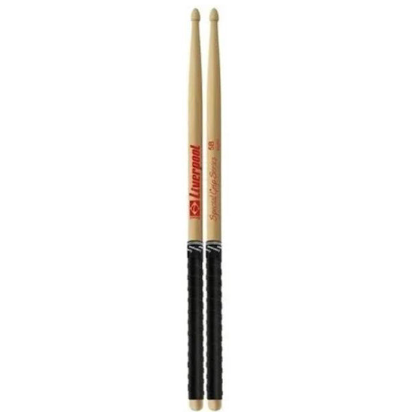 Liverpool Drumstick Special Grip Series Marfim Wood Tip Drum Stick - SG 2BM 5BM 5AM 7AM