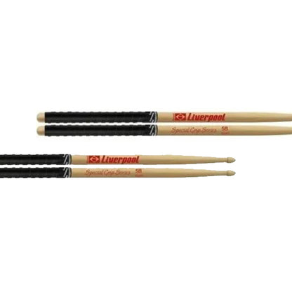Liverpool Drumstick Special Grip Series Marfim Wood Tip Drum Stick - SG 2BM 5BM 5AM 7AM
