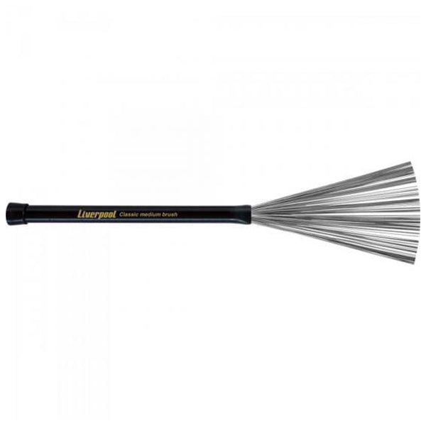 Liverpool Drumstick VA 181 Classic Medium Brush Steel Bristles Vassourinhas (VA181)