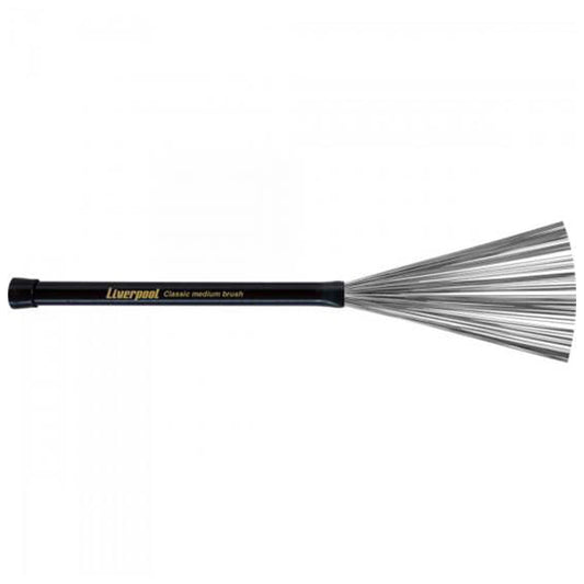 Liverpool Drumstick VA 181 Classic Medium Brush Steel Bristles Vassourinhas (VA181)