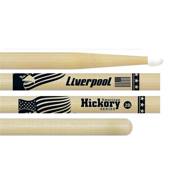 Liverpool Drumstick American Hickory Series Nylon Tip Drum Stick - HY 2BN 5BN 5AN 7AN