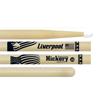 Liverpool Drumstick American Hickory Series Nylon Tip Drum Stick - HY 2BN 5BN 5AN 7AN