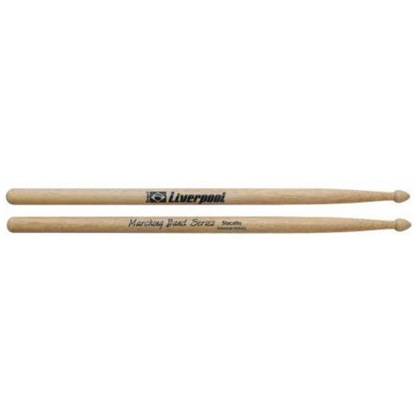 Liverpool Drumstick Marching Band Wood Tip American Hickory Drum Stick - BF LMB CXAT STHY TENWOOD