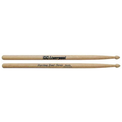 Liverpool Drumstick Marching Band Wood Tip American Hickory Drum Stick - BF LMB CXAT STHY TENWOOD