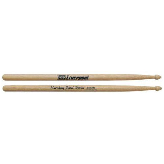Liverpool Drumstick Marching Band Wood Tip American Hickory Drum Stick - BF LMB CXAT STHY TENWOOD