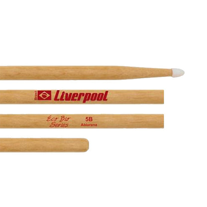 Liverpool Drumstick Eco Bio Series Abiurana Wood Nylon Tip Drum Stick - EB 5AN 5BN 7AN