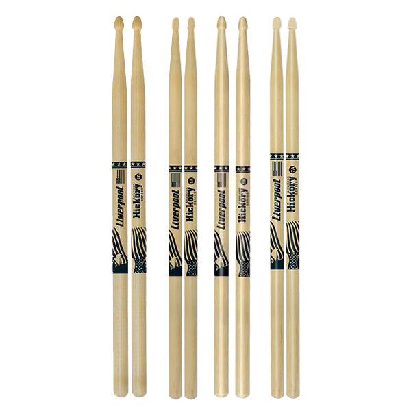 Liverpool Drumstick American Hickory Series Drum Stick - HY 2BM 5BM 5AM 7AM