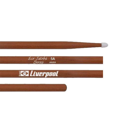 Liverpool Drumstick Eco Jatoba Nylon Tip Drum Stick - EJ 5AN 7AN