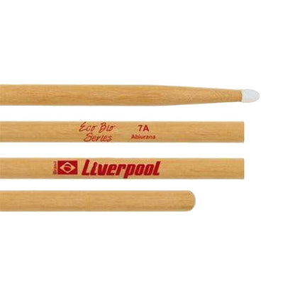 Liverpool Drumstick Eco Bio Series Abiurana Wood Nylon Tip Drum Stick - EB 5AN 5BN 7AN