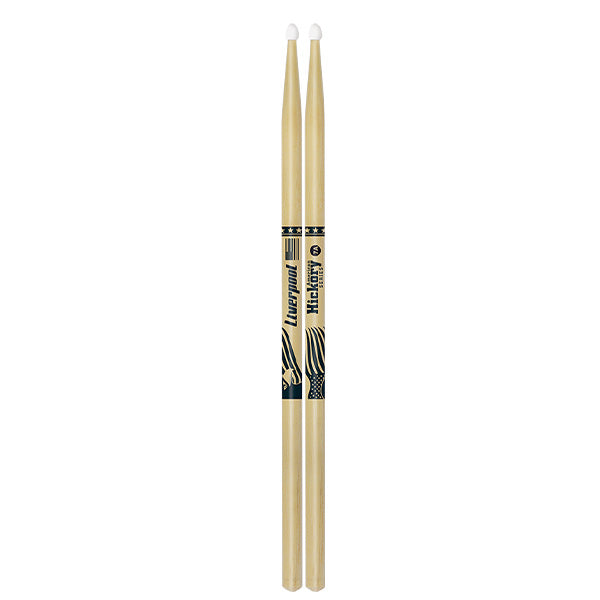 Liverpool Drumstick American Hickory Series Nylon Tip Drum Stick - HY 2BN 5BN 5AN 7AN