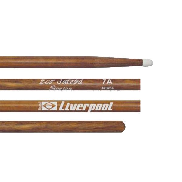 Liverpool Drumstick Eco Jatoba Nylon Tip Drum Stick - EJ 5AN 7AN