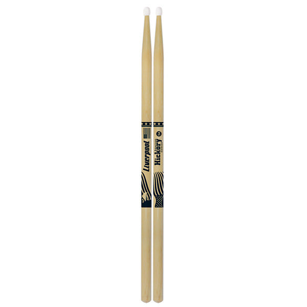 Liverpool Drumstick American Hickory Series Nylon Tip Drum Stick - HY 2BN 5BN 5AN 7AN