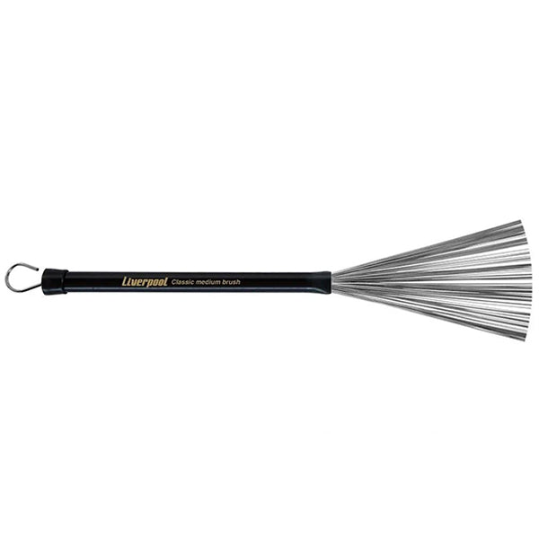 Liverpool Drumstick VA 183 Classic Medium Brush Steel Bristles Vassourinhas with Handle (VA183)