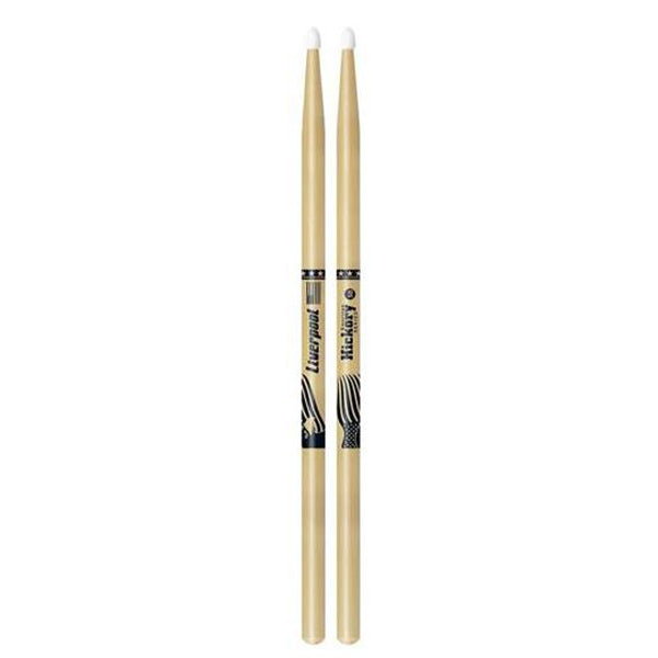 Liverpool Drumstick American Hickory Series Nylon Tip Drum Stick - HY 2BN 5BN 5AN 7AN