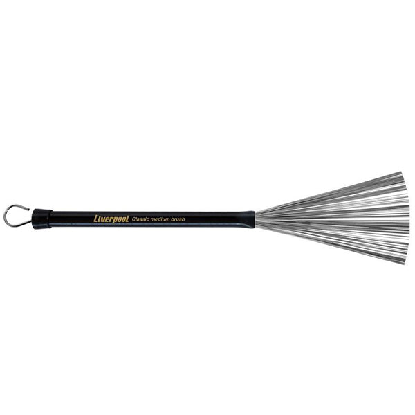 Liverpool Drumstick VA 182 Classic Light Brush Steel Bristles Vassourinhas with Handle (VA182)