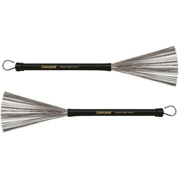 Liverpool Drumstick VA 182 Classic Light Brush Steel Bristles Vassourinhas with Handle (VA182)