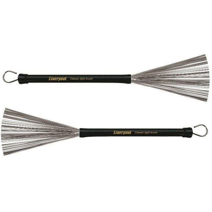 Liverpool Drumstick VA 182 Classic Light Brush Steel Bristles Vassourinhas with Handle (VA182)