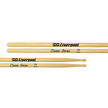 Liverpool Drumstick Marfim Classic Series Wood Tip Drum Stick - LL 5AM 5BM 7AM