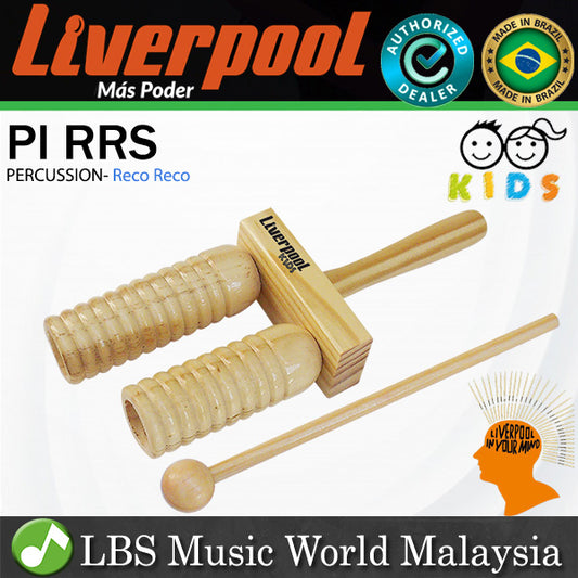 Liverpool Drumstick PI RRS Reco Reco Simples with Handle Made Kids Percussion (PIRRS)