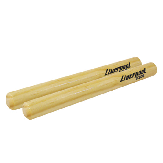 Liverpool Drumstick PI CLP Wood Claves Pair Kids Rhythm Percussion Instrument (PICLP)
