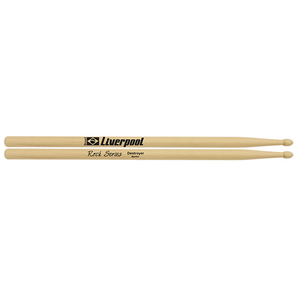 Liverpool Drumstick Rock Series Marfim Wood Tip Drum Stick - (RO DES RO VD RO SHO RO MET RO GEN)