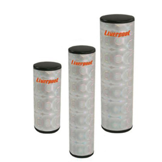 Liverpool Drumstick Ganza Cylindrical Line Shaker with Holograph - GH 16 20 90