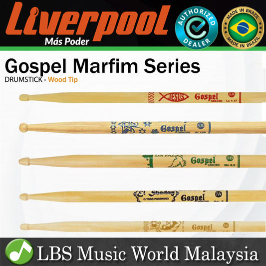 Liverpool Drumstick Gospel Series Marfim Wood Tip Drum Stick - (LG05 LG107 LG117 LG150 LG96)
