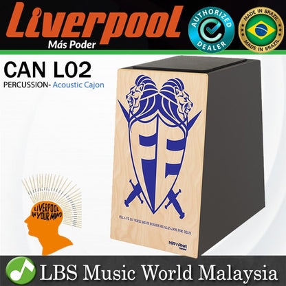 Liverpool Drumstick CAN L02 Nirvana Series Acoustic Percussion Cajon Printed Natural