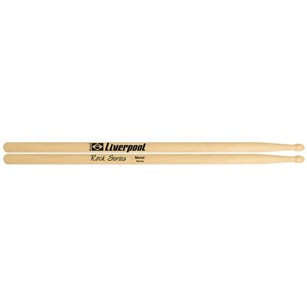 Liverpool Drumstick Rock Series Marfim Wood Tip Drum Stick - (RO DES RO VD RO SHO RO MET RO GEN)